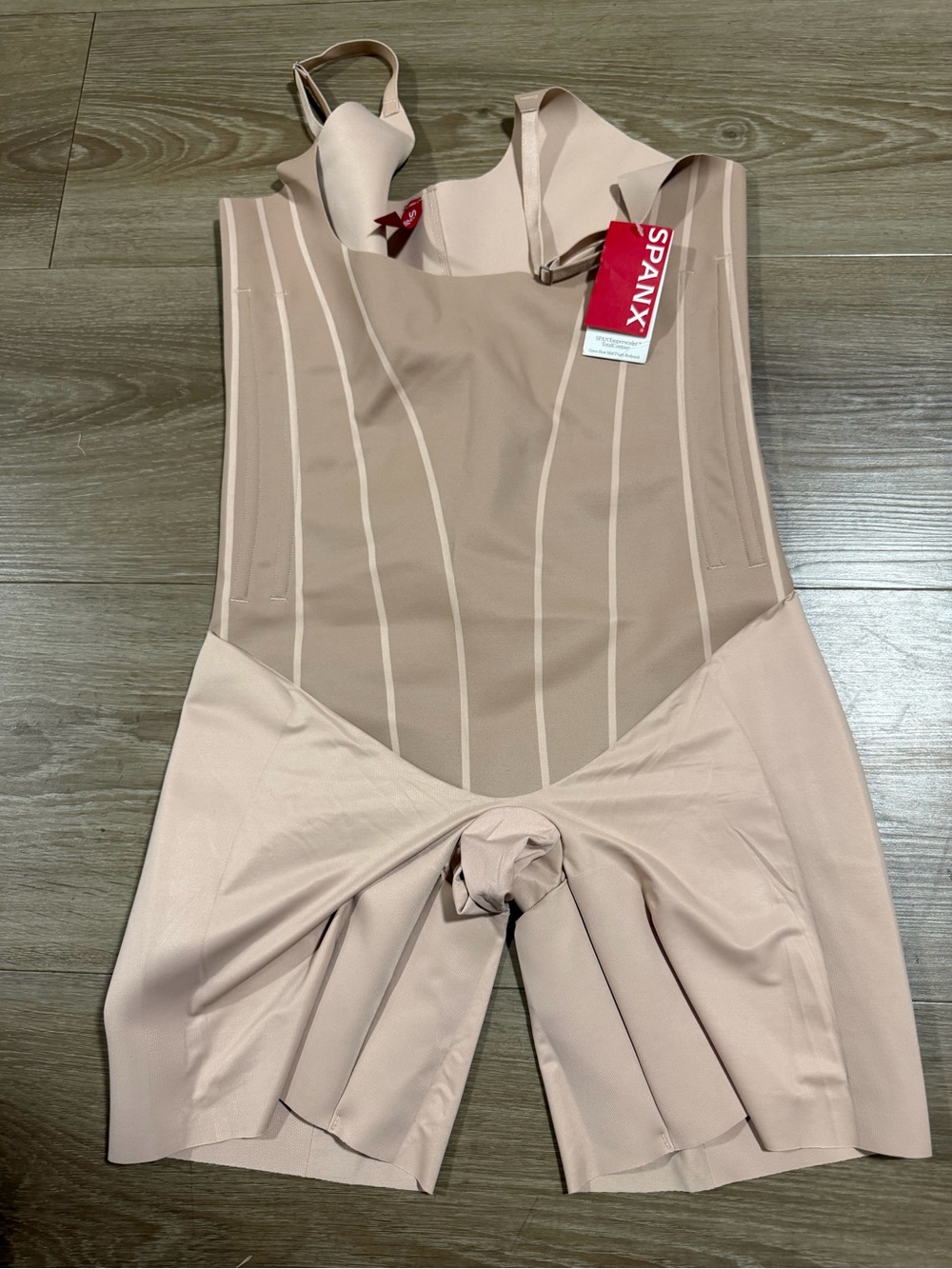 SPANX Nude/Tan Sculpting Jumpsuit Bodysuit